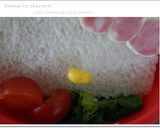 A picture of step 7 of Hello Kitty Pocket Sandwich.