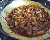 A picture of step 4 of Mushroom Matar.