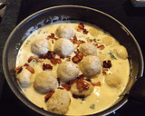 Foto del paso 3 de la receta: Bolas de pollo con salsa de espinacas