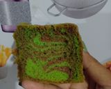 Foto langkah ke 9 dari resep Bolu marmer pandan coklat.