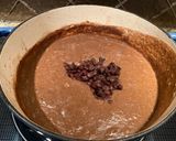 A picture of step 2 of Cuban black bean soup.