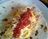 A picture of step 7 of Mae's breakfast burritos.