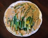 A picture of step 1 of California Farm Hazelnut-Coconut Sauce Gado-Gado.