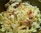 A picture of step 4 of Miso Ramen Noodles with Pork and Kimchi.
