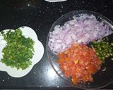 A picture of step 4 of Chana Chaat.