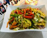 A picture of step 6 of Vegetables noodles.