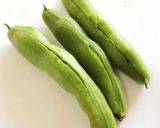A picture of step 1 of Fava Beans Tossed with Parmigiano Reggiano.