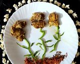 A picture of step 4 of Crispy popcorn chicken.