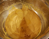 A picture of step 5 of Salted Caramel Apple Layer Cake with Cinnamon Marscapone Cream Frosting.