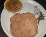 A picture of step 4 of Dal Pakwan.