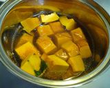 A picture of step 4 of Simmered Chicken Soboro and Kabocha Squash.