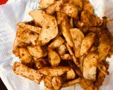 A picture of step 3 of Potato wedges.