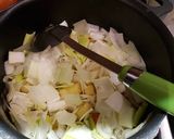 A picture of step 1 of Special Leek and Potato soup.