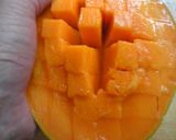 A picture of step 9 of How To Cut a Mango Restaurant Style.