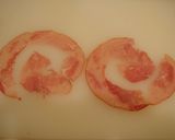 A picture of step 2 of Chikuwa Flower Rollups.