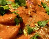 A picture of step 4 of Soyabean mushroom sabji.