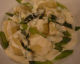 A picture of step 4 of Warm Salad with Rich Cheese Dressing.