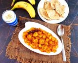 A picture of step 7 of Ripe Banana jain Sabji.