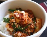 A picture of step 17 of Korean "Red Braised Tofu and Scallion." How Does Cheap, Delicious, and Fast Sound to You?.