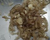 A picture of step 7 of Potato wraps with cucumber relish and caramalised onions.