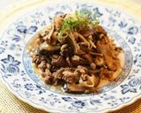 A picture of step 3 of Sauteed Beef in Garlic Butter Soy Sauce.