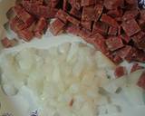 Egg with summer sausage recipe step 1 photo