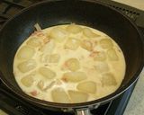 A picture of step 4 of Bacon and Winter Melon in Cream Sauce.