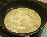 A picture of step 4 of Bacon and Winter Melon in Cream Sauce.