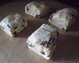A picture of step 12 of Banana Chocolate Scones.
