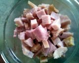 A picture of step 2 of Mae's breakfast burritos.