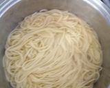 Foto del paso 1 de la receta: Espaguetis con Salchichas de res