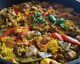 Foto del paso 5 de la receta Arroz con pollo y conejo - Receta tradicional