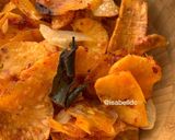 Foto langkah ke 7 dari resep 74. Keripik Singkong Balado (Renyah, No Daun Kapur Sirih, Natural).
