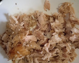 Foto del paso 1 de la receta: Espaguetis con sobras de pollo  receta de aprovechamiento