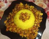 صورة لخطوة 2 من وصفة ارز مع بطاطا مقلية بالصلصة ولا أروع 🥘🥘🥘
