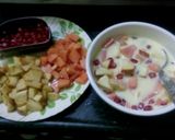 फ्रूट कस्टर्ड (fruit custard recipe in Hindi) रेसिपी चरण 3 फोटो