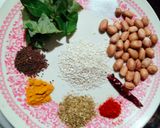 A picture of step 1 of Kundru Peanut and sesame seeds sabzi.