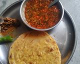 चने की भाजी काली उड़द दाल में साथ में मक्के की रोटी रेसिपी चरण 2 फोटो