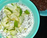 A picture of step 2 of Pears curd with chia seeds.