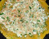 A picture of step 3 of Besan Paneer Chila.