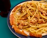 Foto del paso 12 de la receta: Mis fideos con salsa a la carbonara de salmón ahumado y gin