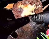 Foto langkah ke 7 dari resep Bolu Ketan Hitam Keju Lumer.