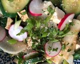 A picture of step 6 of Warm tofu salad with shiso.