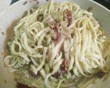 Φωτογραφία βήματος 11 της συνταγής Spaghetti με τόνο, λιαστή ντομάτα και σάλτσα αβοκάντο