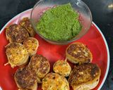 A picture of step 7 of Crispy cheese paneer pinwheel.