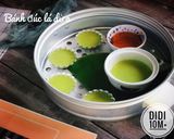 Hình bước làm 1 của món Bánh đúc mặn lá dứa