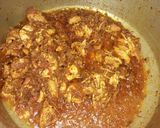 A picture of step 7 of Chicken daal.