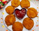 A picture of step 3 of Bengan ka pakoray.