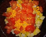 Foto del paso 3 de la receta: ENSALADA DE PAPA, CHOCLO, HUEVOS Y TOMATE