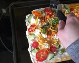 A picture of step 8 of Fresh Veggie Pizza.